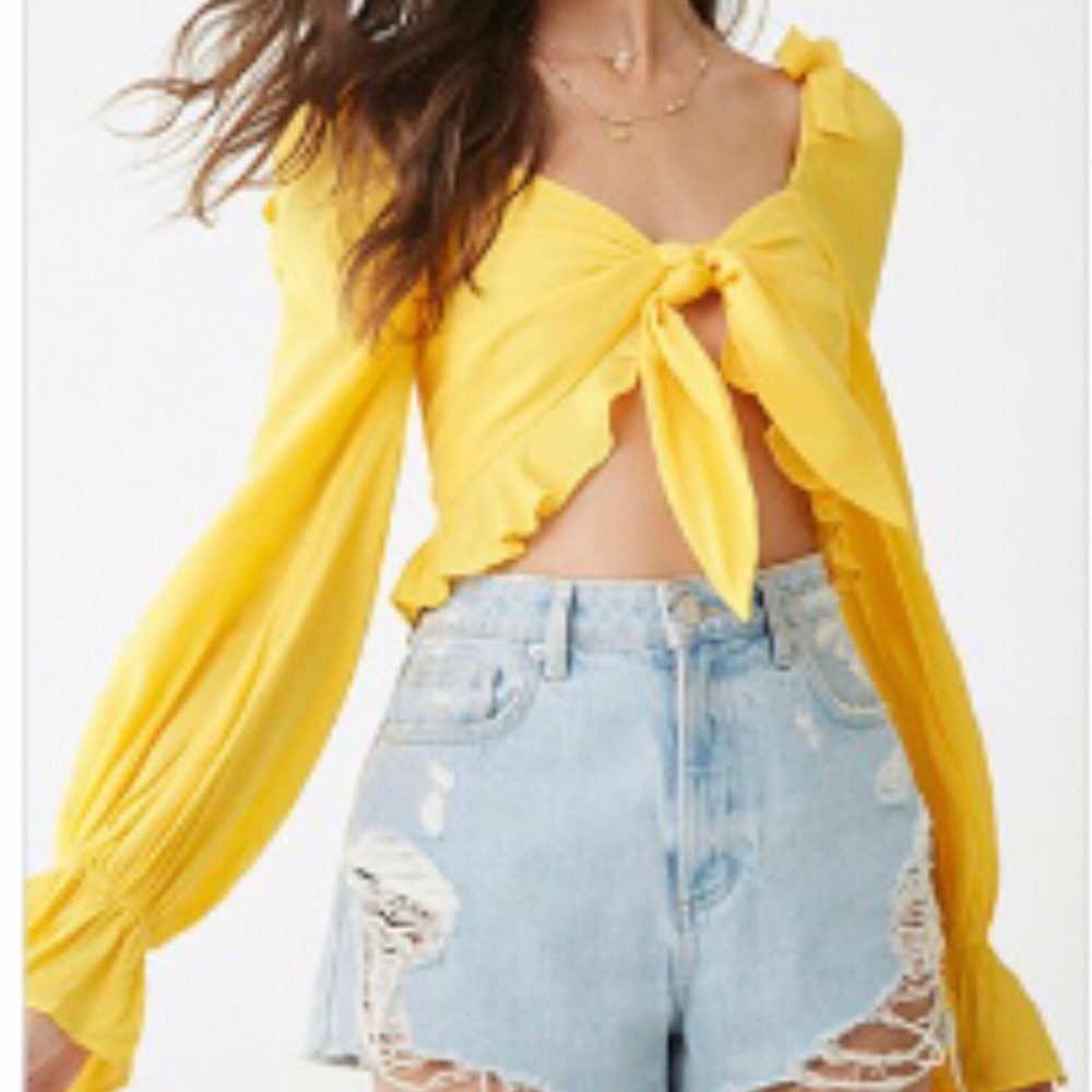 Tie-Front Crop Top